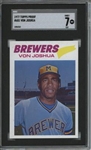 1977 Topps #651 Von Joshua 9 card progressive proof.